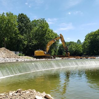 Williams Creek Dam Retrofit Roller Breaker